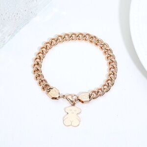 Tous Gold Teddy Bear Bracelet